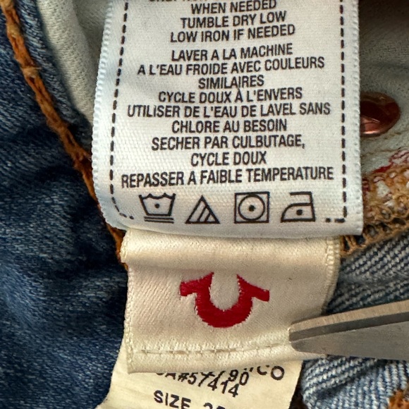 True Religion Size 25 Rust Brown Big T BPQL COASTL SNSE Low Rise Skinny Jeans - Picture 13 of 13